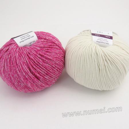 Berlini Palisades 6/Merino Butter 1 Combo Pack - Hot Pink/White