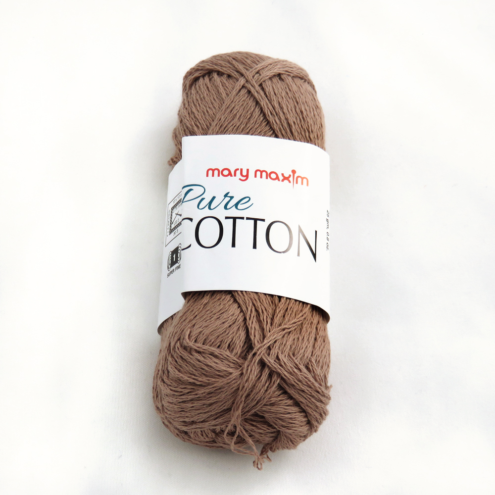 Mary Maxim Pure Cotton - Tawny Brown - 25g Ball