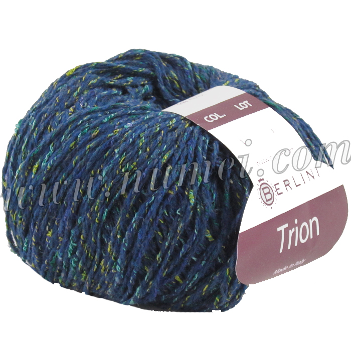 Berlini Trion multi-colored textured tweed knitting yarn