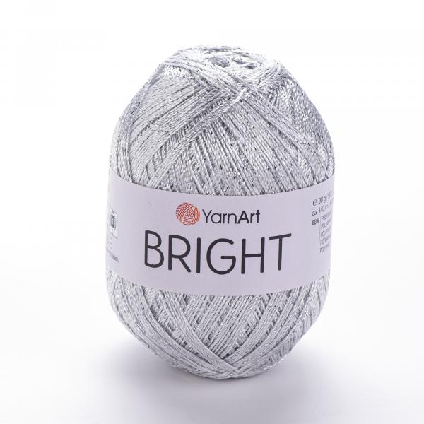 YarnArt Bright 128 Silver/Silver - 90g Ball