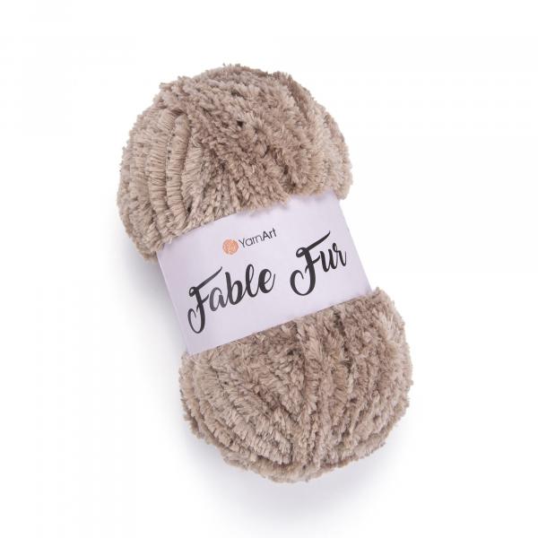 YarnArt Fable Fur 968 Taupe - 100g Ball