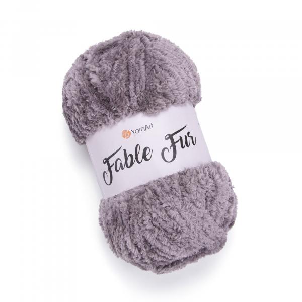 YarnArt Fable Fur 969 Grey - 100g Ball