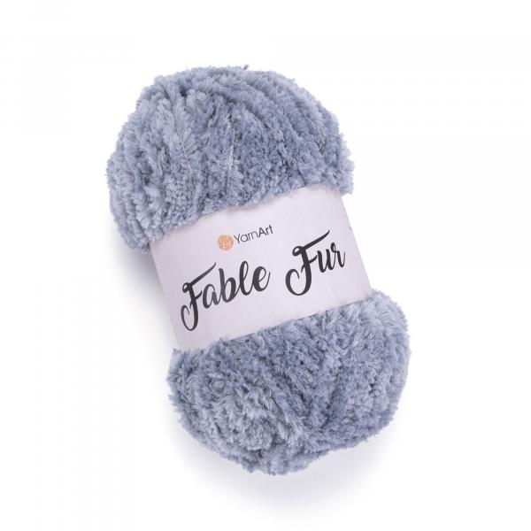 YarnArt Fable Fur 972 Steel - 100g Ball