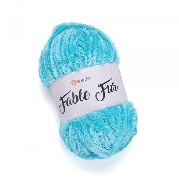 YarnArt Fable Fur 975 Blue Button - 100g Ball