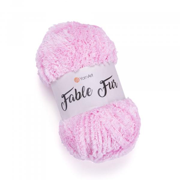 YarnArt Fable Fur 977 Baby Pink - 100g Ball