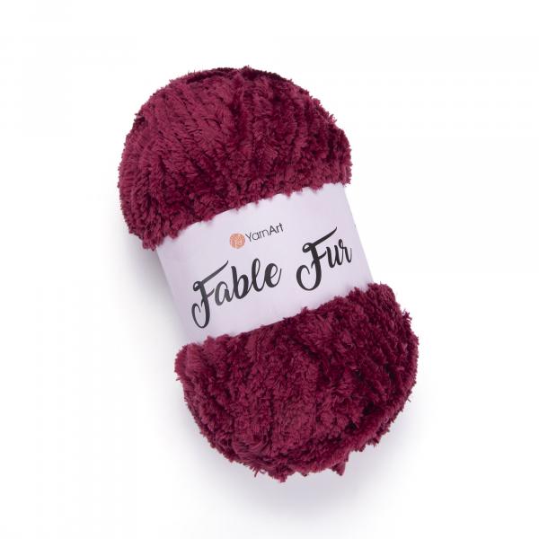 YarnArt Fable Fur 981 Wine - 100g Ball