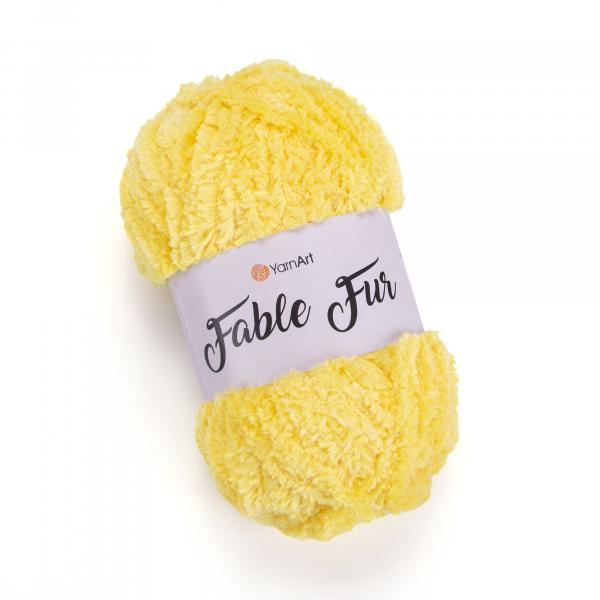 YarnArt Fable Fur 984 Sunny Yellow - 100g Ball