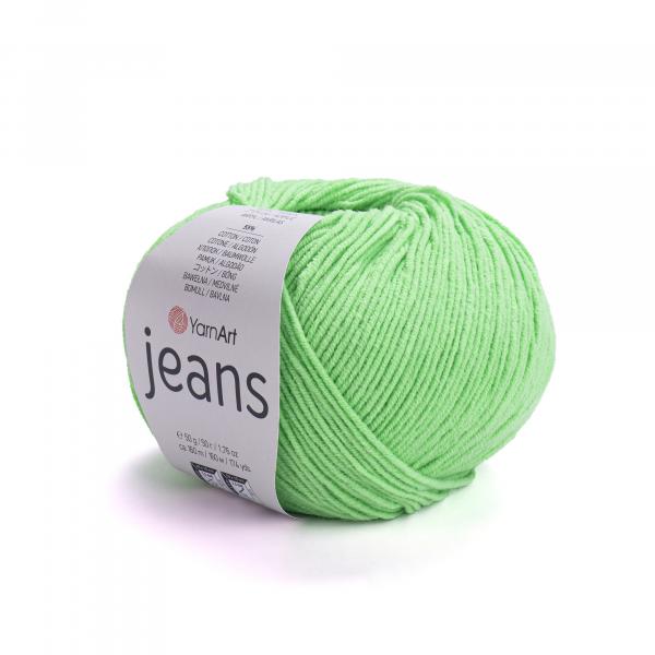 YarnArt Jeans 60 Neon Green - 50g Ball
