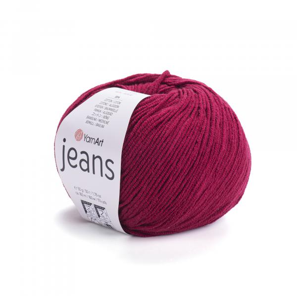 YarnArt Jeans 66 Wine - 50g Ball