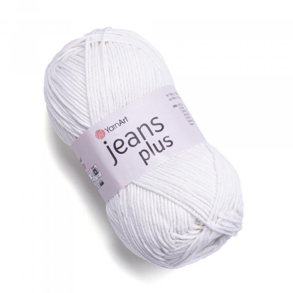 YarnArt Jeans Plus 01 White - 100g Ball