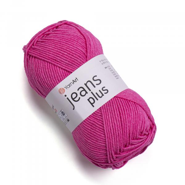 YarnArt Jeans Plus 42 Bright Pink - 100g Ball