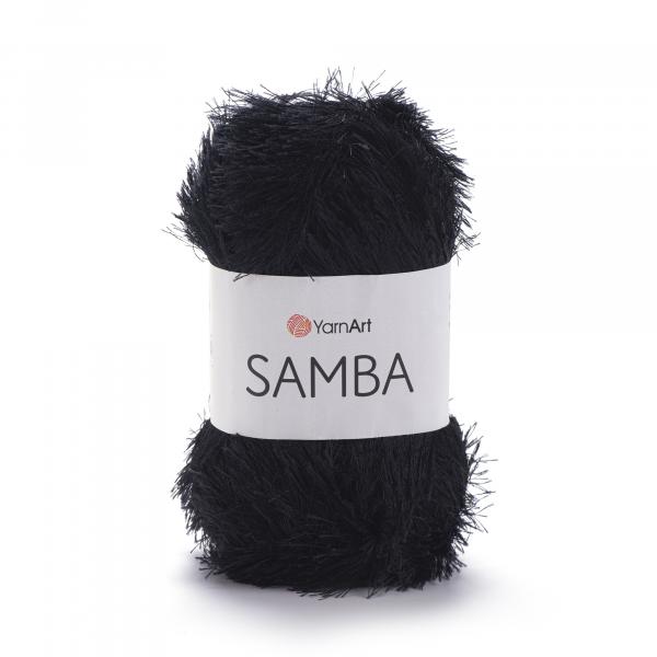 YarnArt Samba 02 Black - 100g Ball