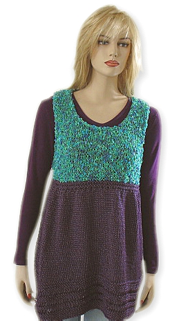 LW1544 open knit tunic - Sewing, Needlecraft, Thread, Textile