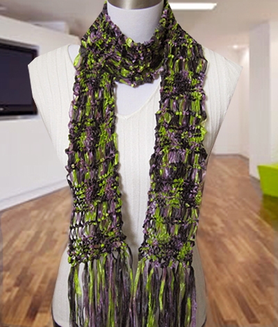 Free Knitting Pattern - Twisted Drop Stitch Scarf from the Scarves